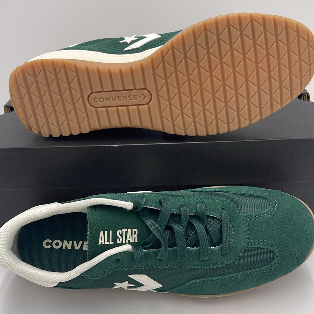Converse Men’s RUN STAR TRAINER OX GREEN ENVY/EGRET/WHITE A13359C Sneakers - Picture 4 of 16